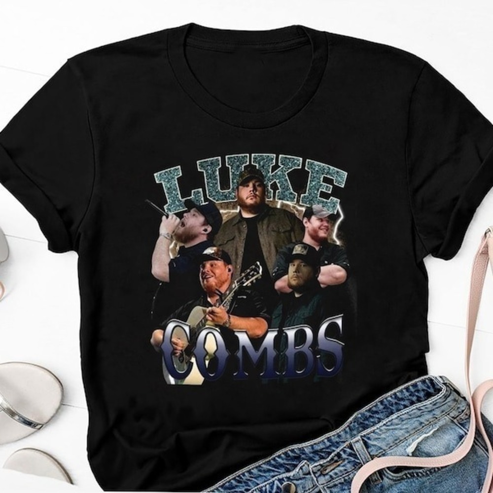 Luke Combs Graphic Country Music Tour 2024 Fan T-Shirt - Picture 1 of 4